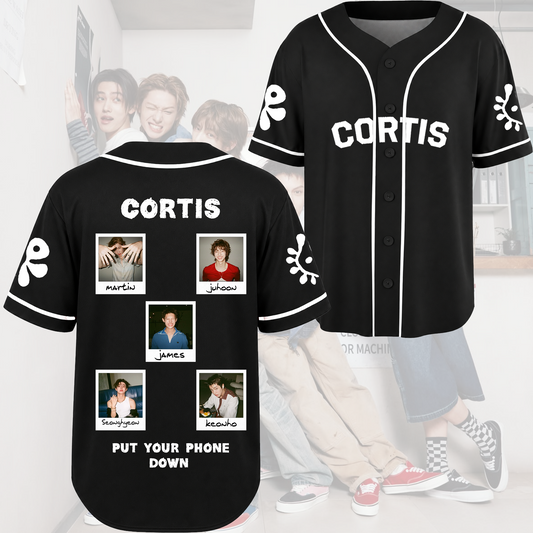 CORTIS Members Polaroid Photo Baseball Jersey Put Your Phone Down Gift For Fans