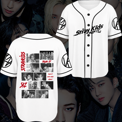 Stray Kids Run It Day and Night Baseball Jersey Concert Out Fit Stay Edition