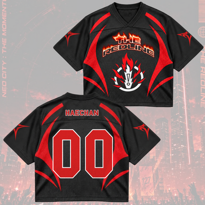 NCT 127 The Redline Tour Jaehyun Taeyong Mixed Mesh Jersey Fan Gifts
