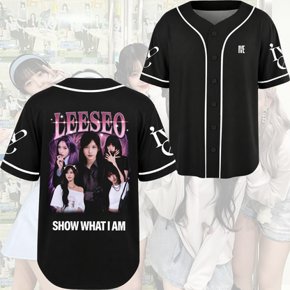 Ive Show What I AM  World Tour 2026 Baseball Jersey Vintage Outfit Fan Edition