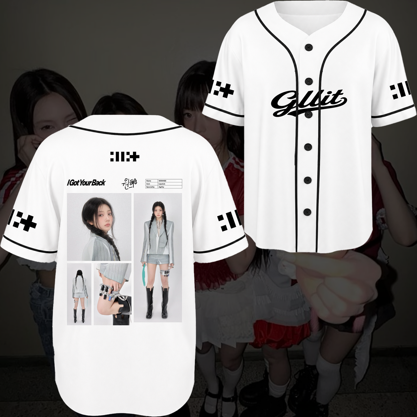 Illit I Got Your Back Baseball Jersey Signature Retro Merch Gift For Fans