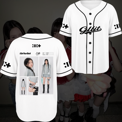 Illit I Got Your Back Baseball Jersey Signature Retro Merch Gift For Fans