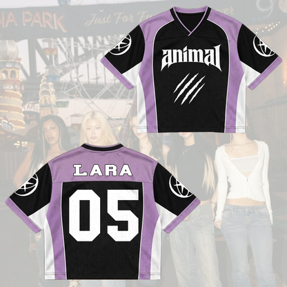 KATSEYE Animal Claw Mixed Mesh Jersey Gift For Fans