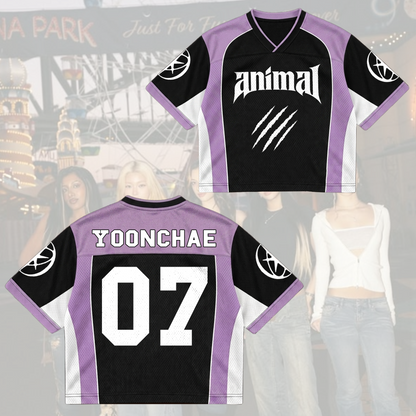 KATSEYE Animal Claw Mixed Mesh Jersey Gift For Fans