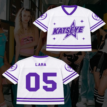 Collegiate Katseye Wildworld Tour Mixed Mesh Jersey Fan Edition