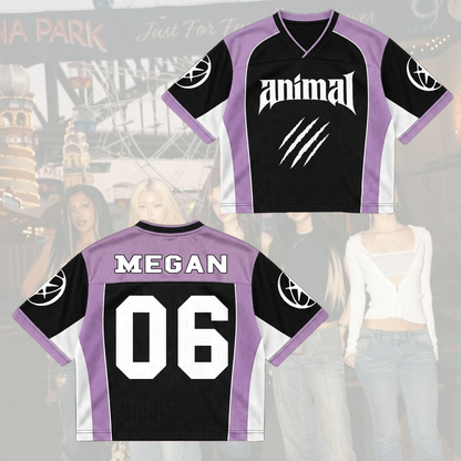 KATSEYE Animal Claw Mixed Mesh Jersey Gift For Fans