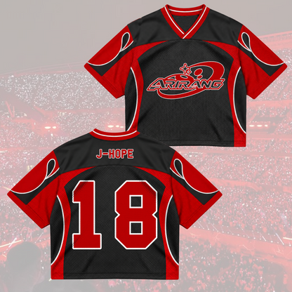 Dramatic Arirang Army Club All Members Cyber Grunge Mixed Mesh Jersey For Fans