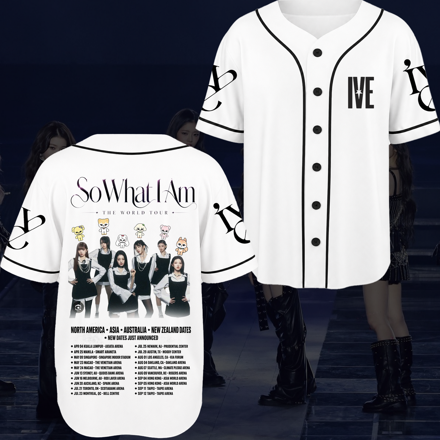 Urban Muse Ive Show What I AM  World Tour Baseball Jersey
