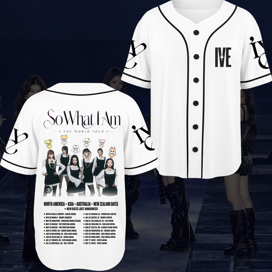 Urban Muse Ive Show What I AM  World Tour Baseball Jersey