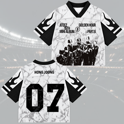 Bold Golden Hour Part 6 ATEEZ  Mix Mesh Jersey For Atiny