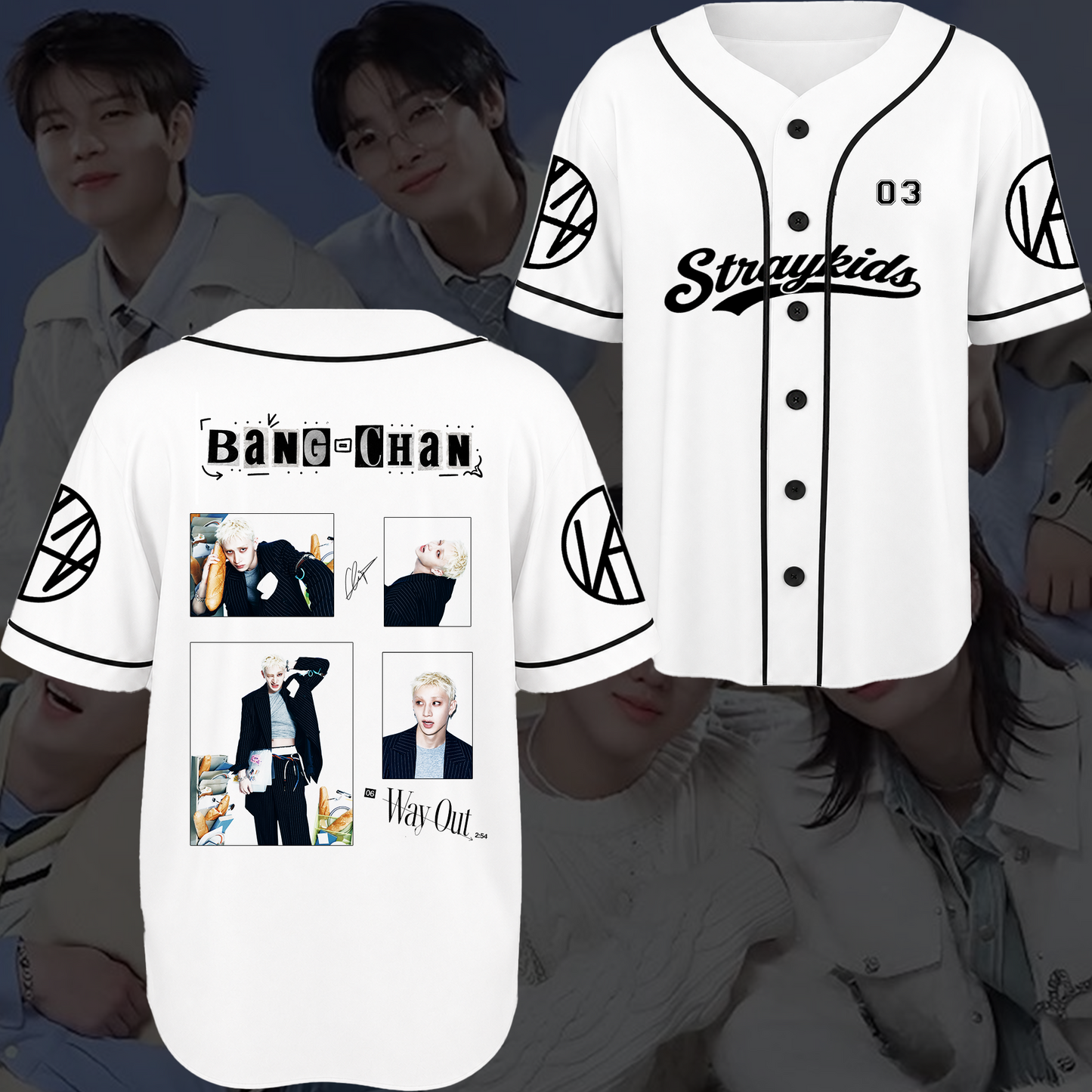 Stray Kids THIS & THAT Era Baseball Jersey Unisex Streetwear Concert Gift For Fans