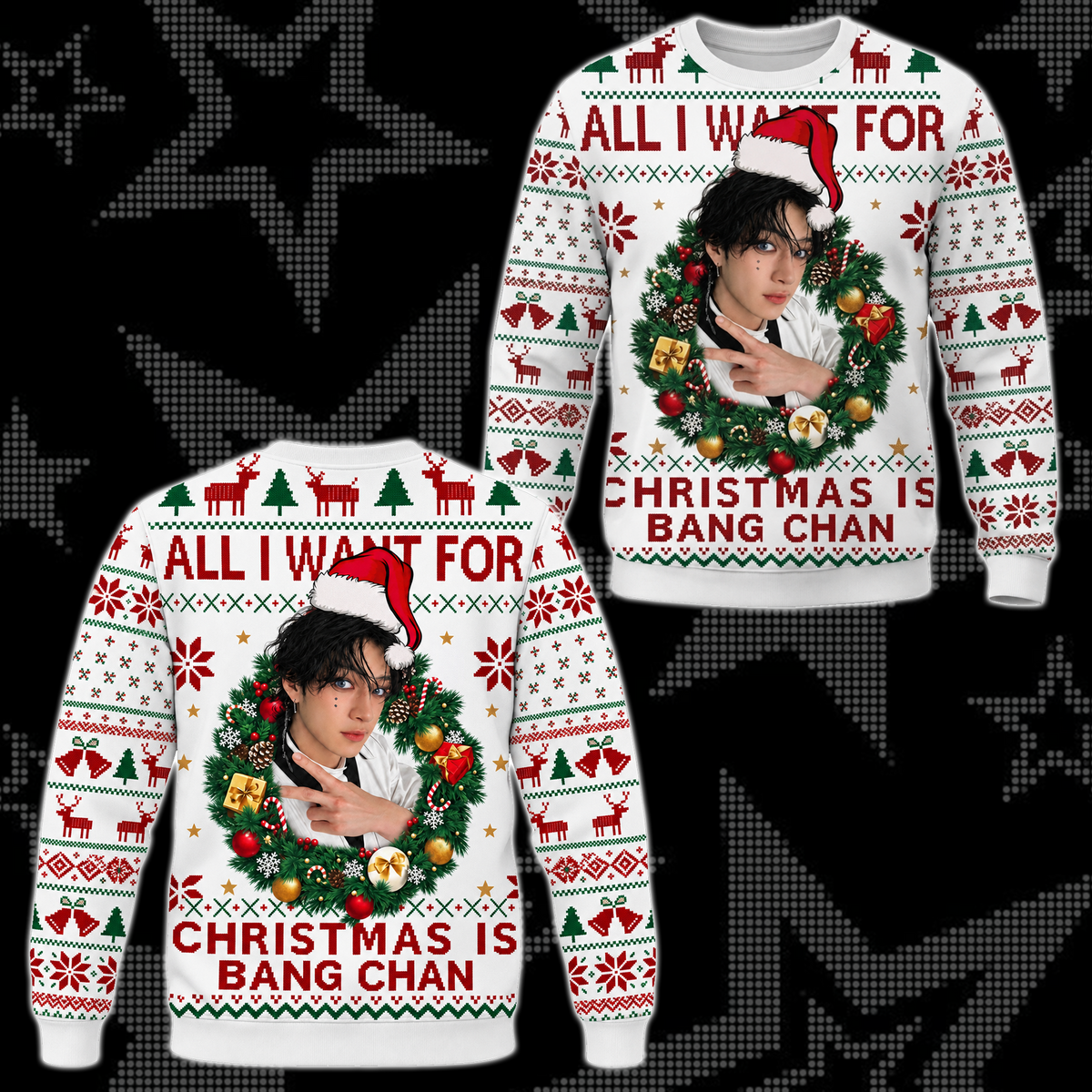 Stray Kids THIS & THAT hässlicher Weihnachtspullover, STAY Fan-Geschenk