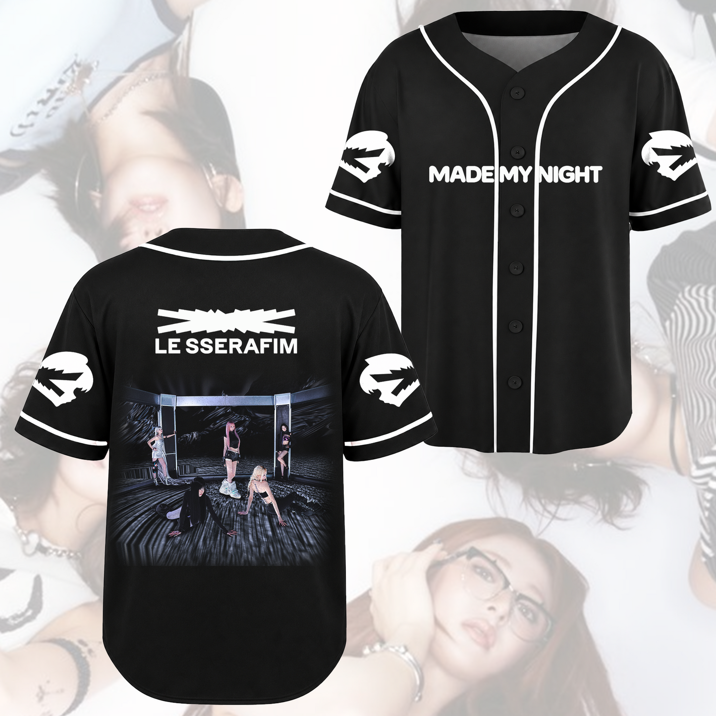 Urban B LE SSERAFIM Pureflow World Tour Jersey Gift for Fearnot Fans