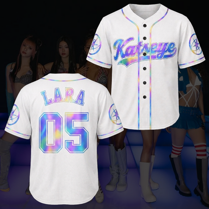 Holographic Katseye The Wildworld Tour Baseball Jersey Eyekon Gifts