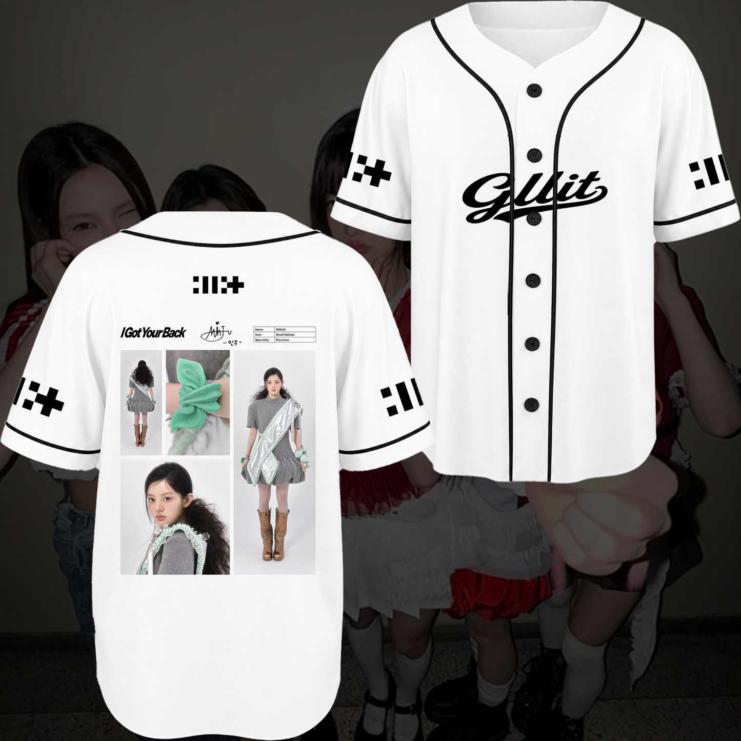 Illit I Got Your Back Baseball Jersey Signature Retro Merch Gift For Fans