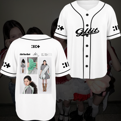 Illit I Got Your Back Baseball Jersey Signature Retro Merch Gift For Fans