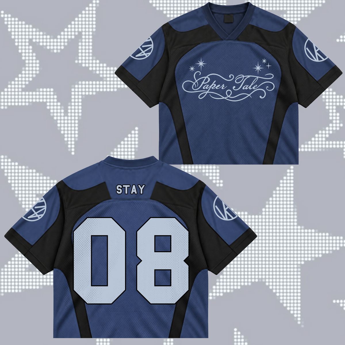 Fierce Paper Tale S.K.Z. Club All Members Futuristic Mixed Mesh Jersey For Stay