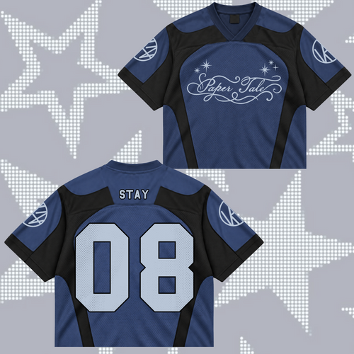 Fierce Paper Tale S.K.Z. Club All Members Futuristic Mixed Mesh Jersey For Stay