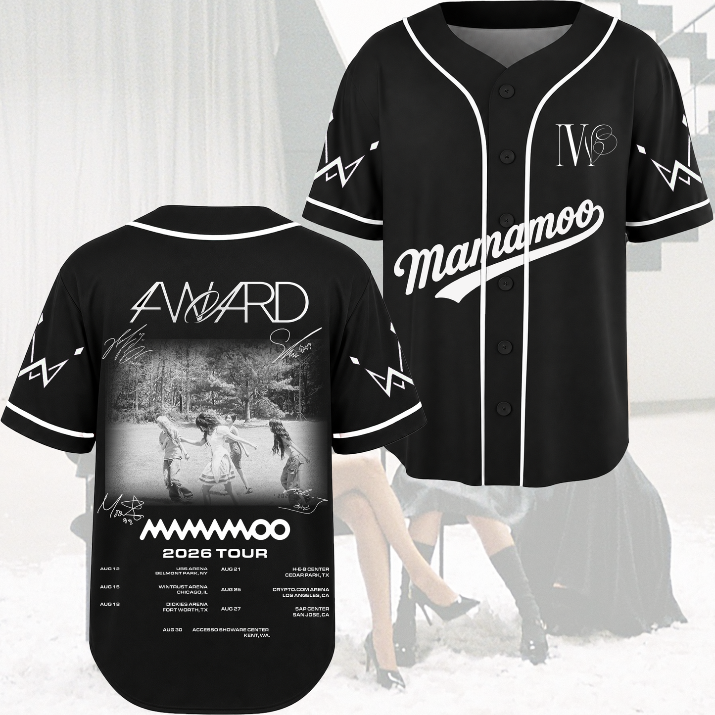 Enigmatic Muse Mamamoo 4ward World Tour Baseball Jersey