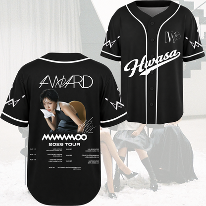 Elegance Mamamoo  4ward World Tour Baseball Jersey Gift For Fans