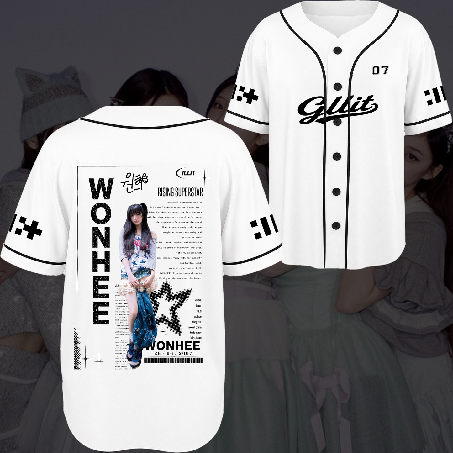 Illit Chronicles Concert Baseball Jersey Gift For Fans