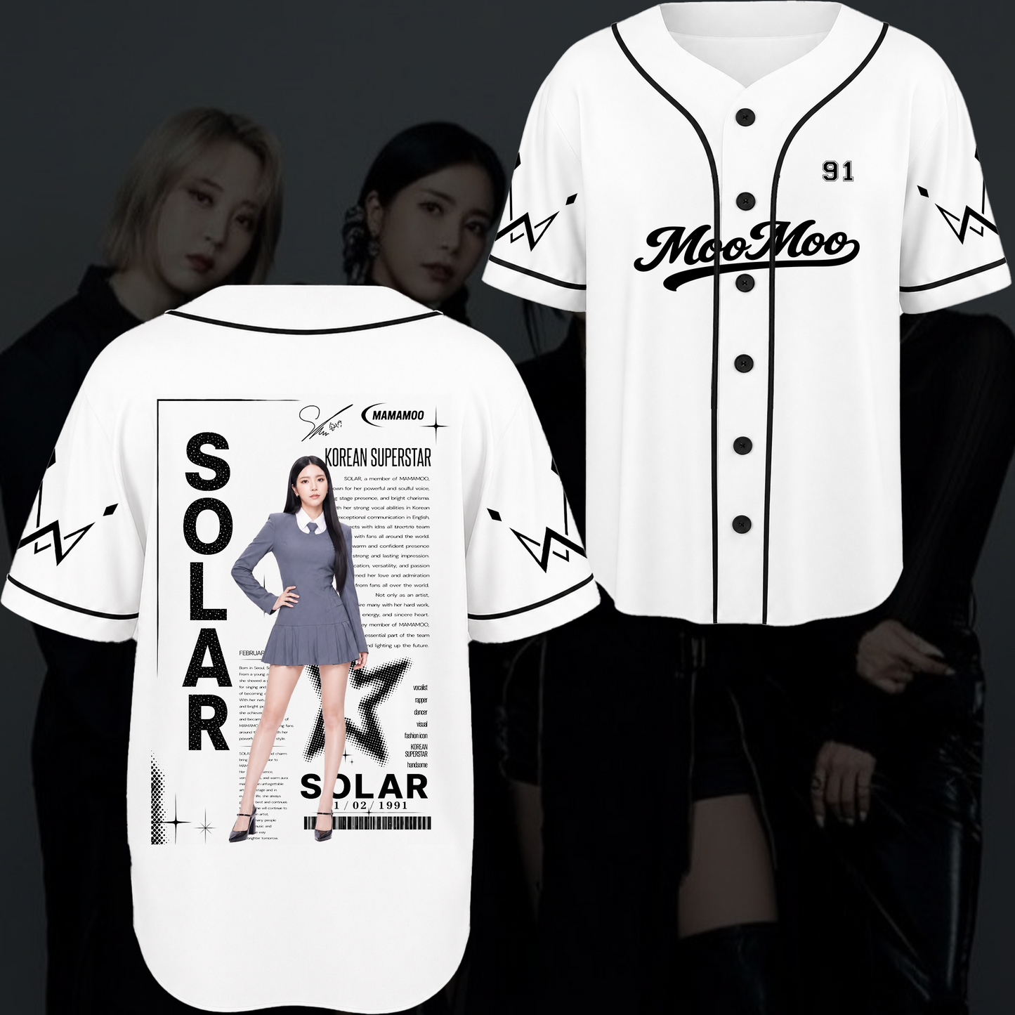 Mamamoo Chronicles Concert Baseball Jersey Gift For Fans