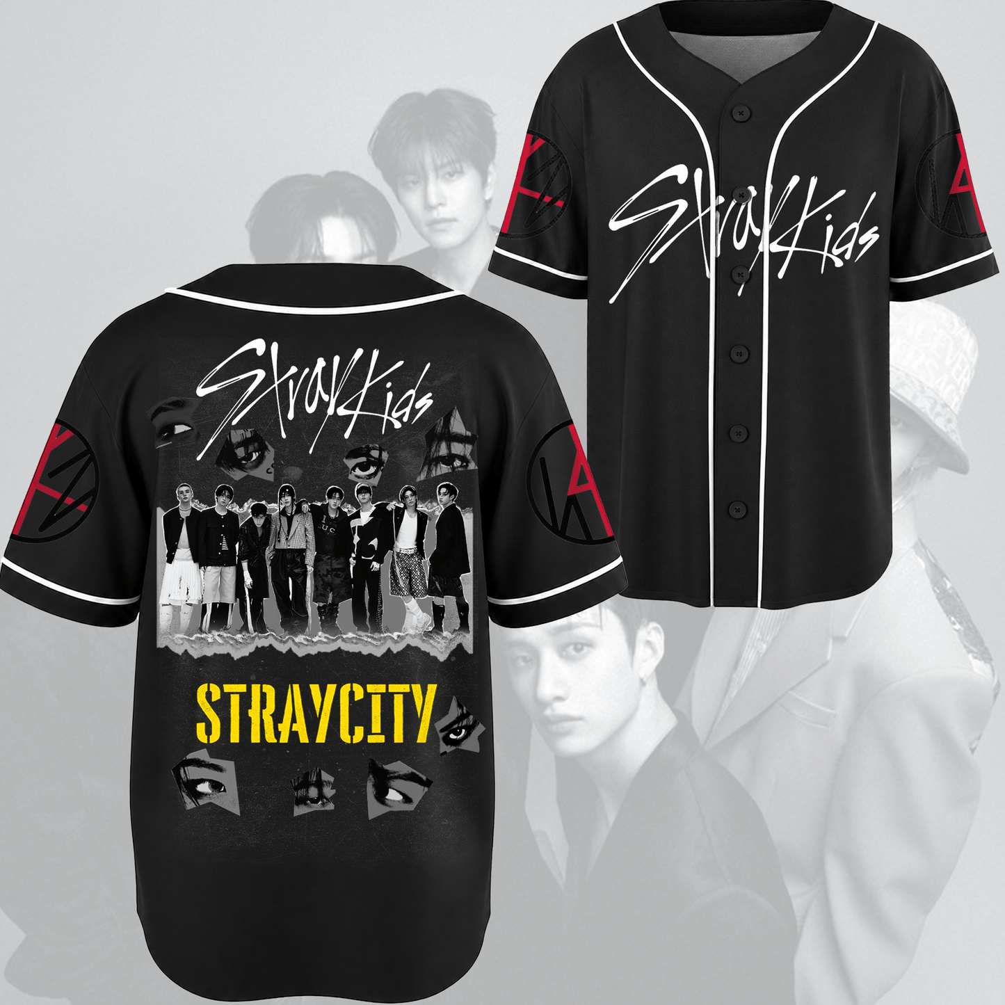 Ignite Stray Kids StrayCity Tour Baseball Jersey