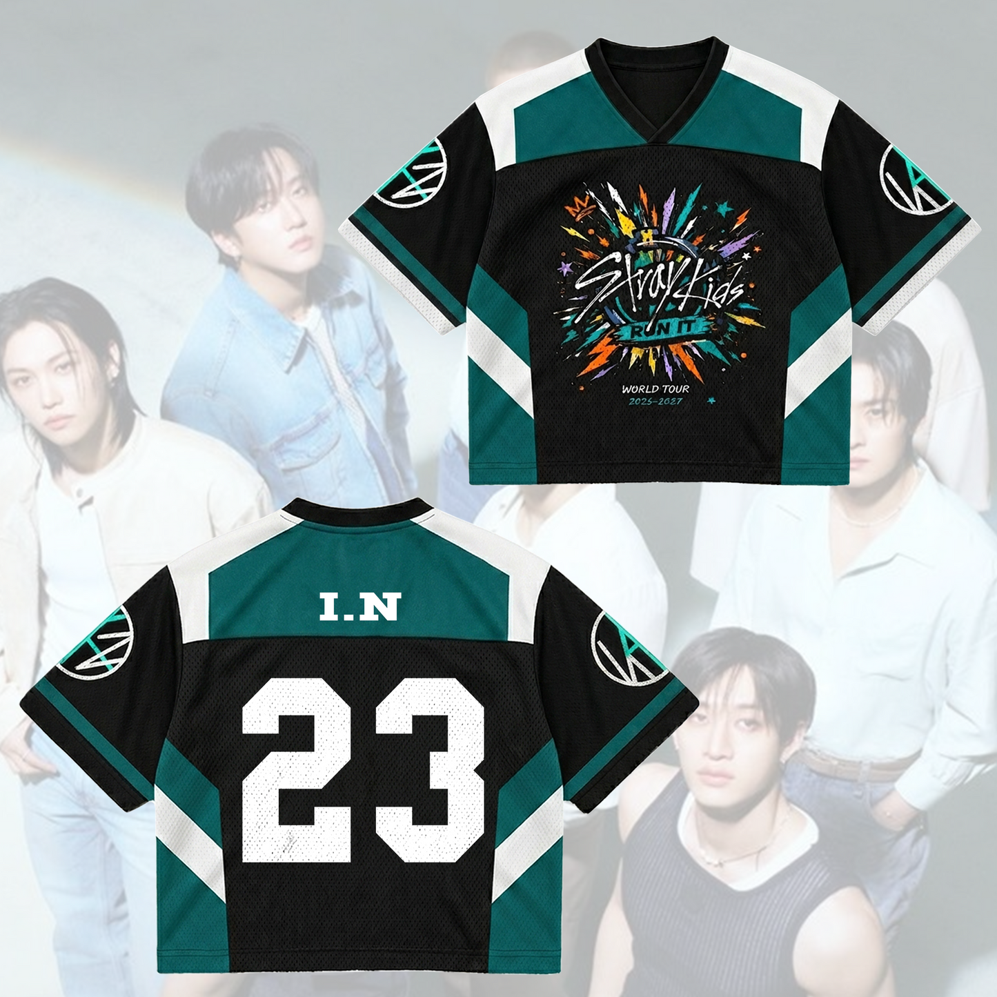 Stray Kids This & That Comeback Mixed Mesh Jersey Run It Gifts For Fans