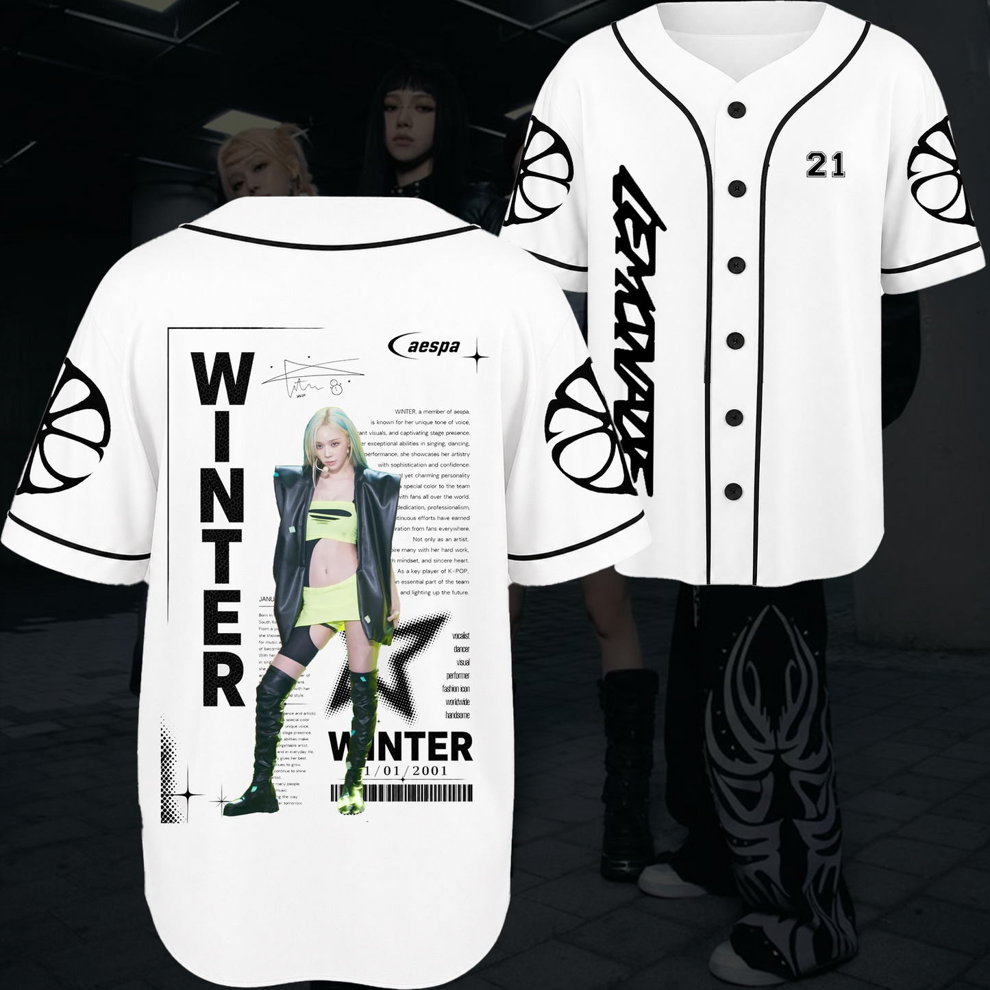 Aespa Chronicles Lemonade Baseball Jersey Gift For Fans