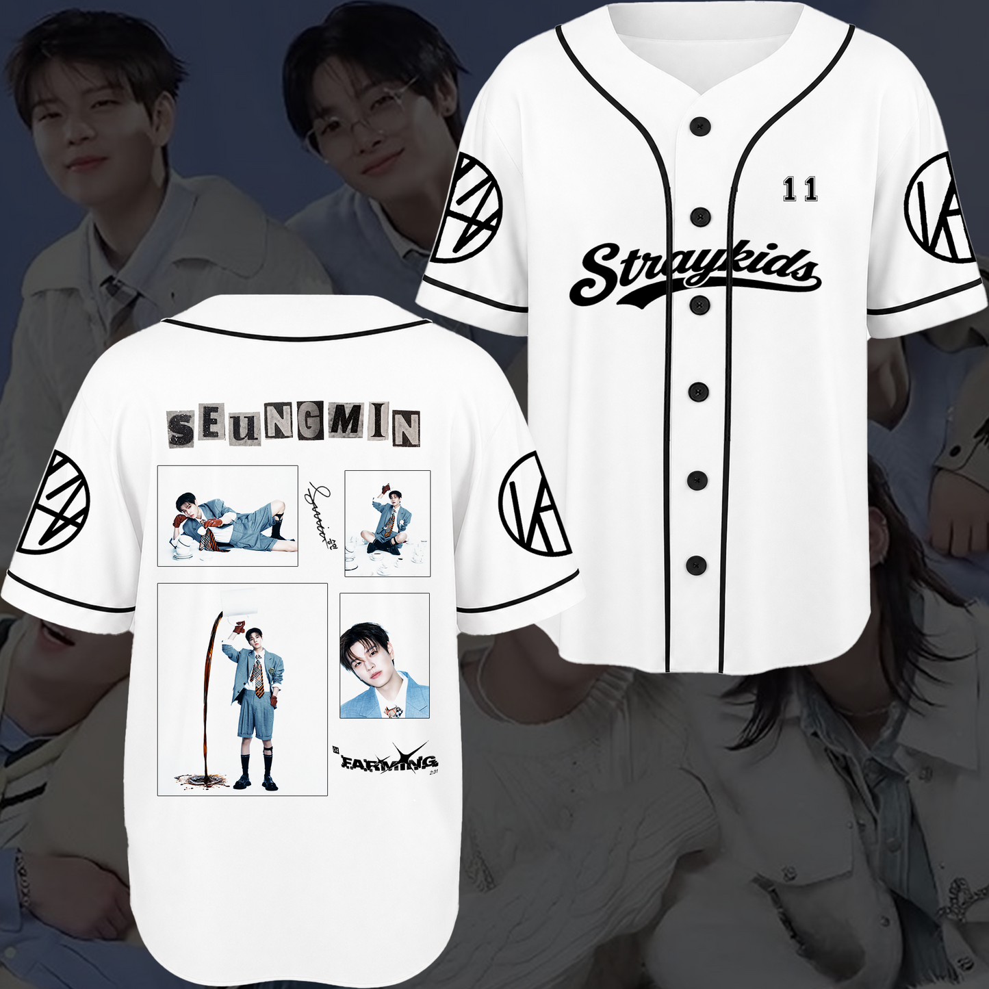 Stray Kids THIS & THAT Era Baseball Jersey Unisex Streetwear Concert Gift For Fans