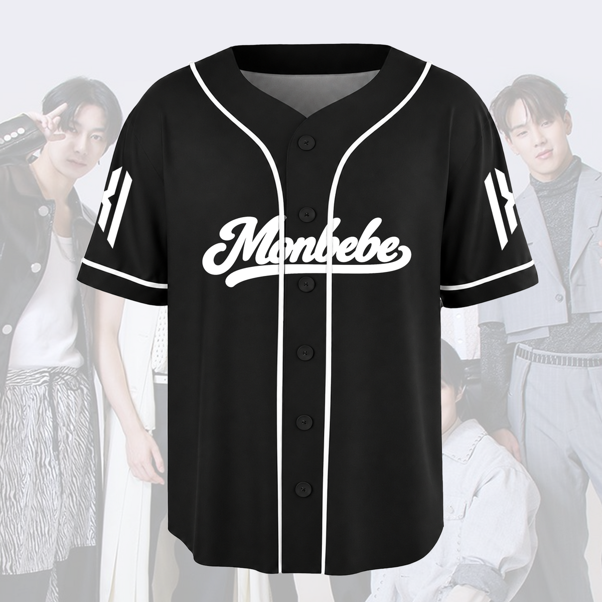 MONSTA X Monbebe The Phase Tour  Grunge Baseball Jersey Gift For Fans