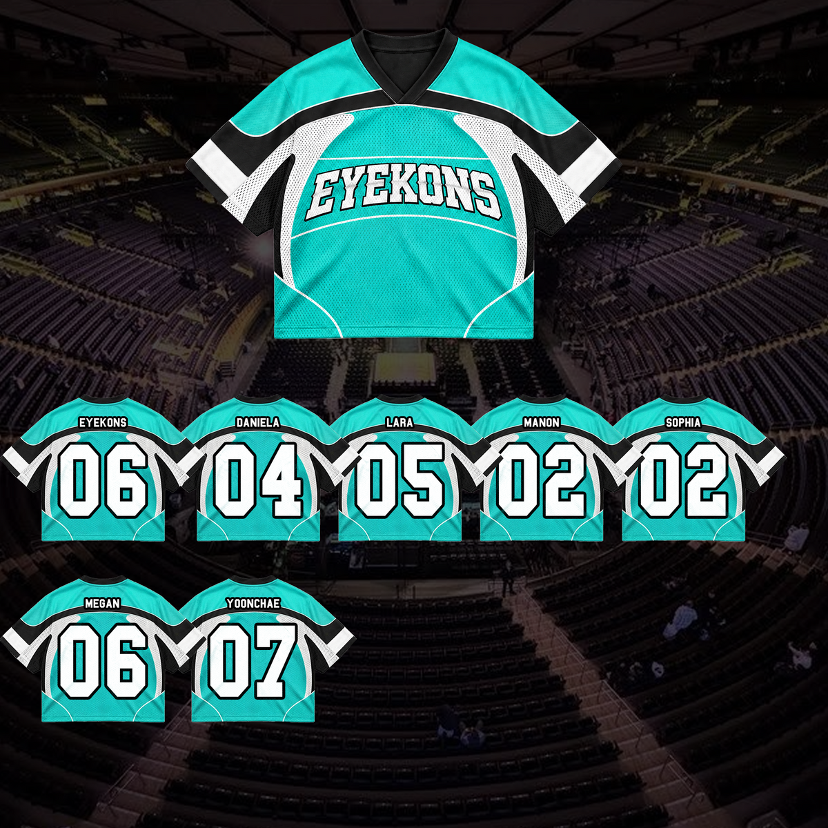 Grit Sporty Tribal Wave Eyekons Mixed Mesh Jersey Gift for Fans