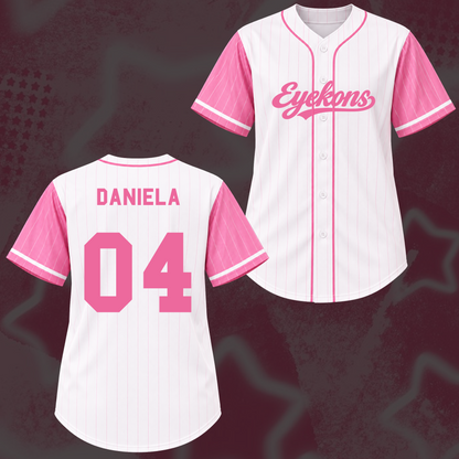 Holografisches Katseye The Wildworld Tour Baseball-Trikot von Eyekon Gifts