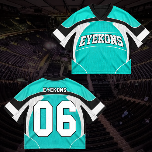 Grit Sporty Tribal Wave Eyekons Mixed Mesh Jersey Gift for Fans