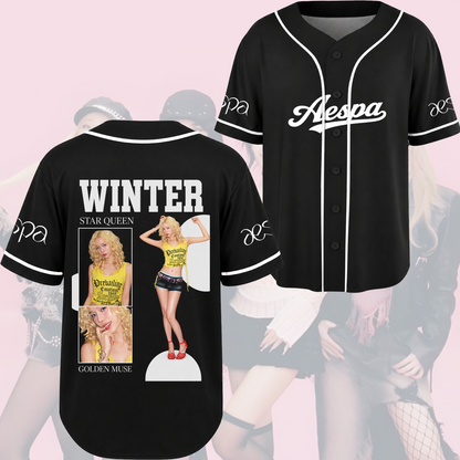 Aespa Visual Baseball Jersey 2026 Tour Concert Outfit Fan Merch