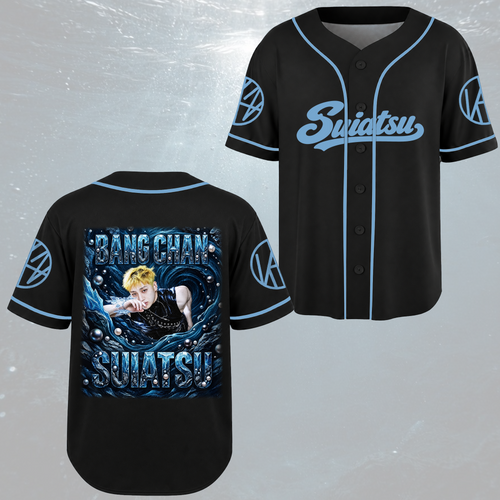 Vivid Suiatsu S.T.R.A.Y.K.I.D.S. Deep Ocean Baseball Jersey For Stay