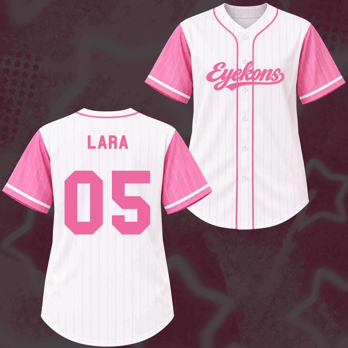 Holografisches Katseye The Wildworld Tour Baseball-Trikot von Eyekon Gifts