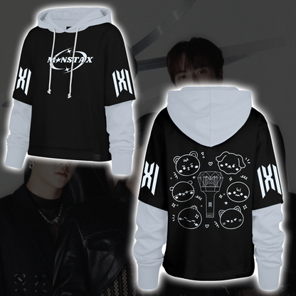 MONSTA X The X Nexus Tour TWOTUCGOM Shortstop Hoodie Gift For Fans