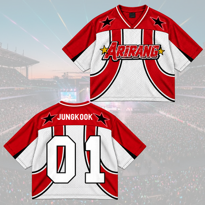 Arirang Army Club All Members Retro Americana Mixed Mesh Jersey For Fans