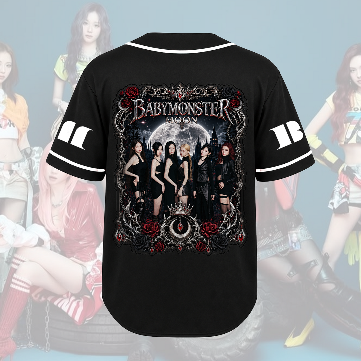 Fascinating The Choom World Tour Babymonster Vintage Baseball Jersey Gift for Fans