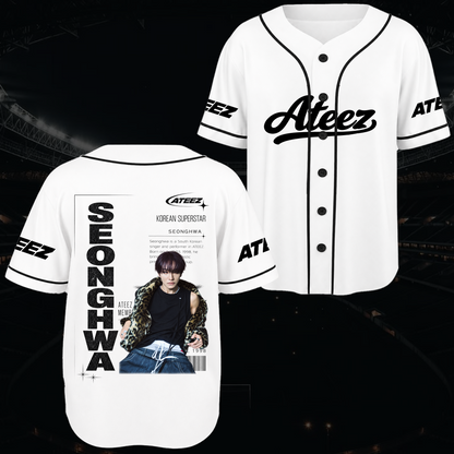 Ateez Golden Hour Teil 5 Albumkonzept Konzert Baseballtrikot Fan-Edition