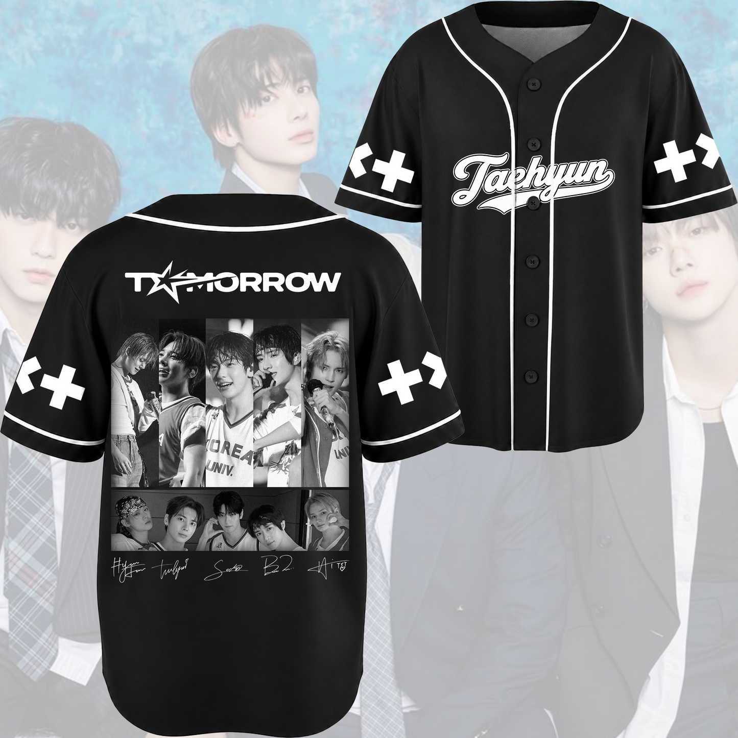 Mega Tomorrow x Together Concert Tour Baseball Jersey Fan Editon