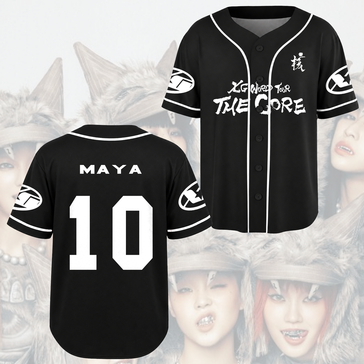 XG Xgene The Core 2026 Tour Baseball Jersey Gift For Fans