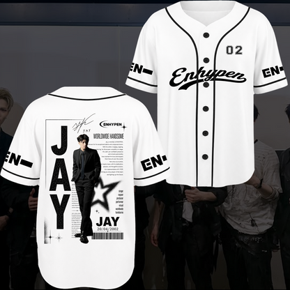 Enhypen Chronicles Blood Saga World Tour Baseball Jersey Engene Fan Gifts