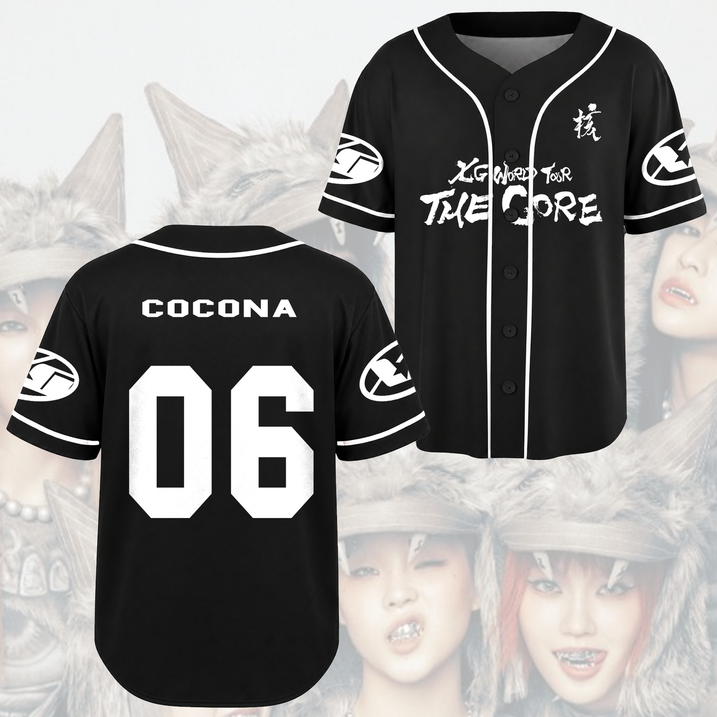 XG Xgene The Core 2026 Tour Baseball Jersey Gift For Fans