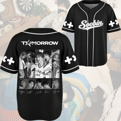 Mega Tomorrow x Together Concert Tour Baseball Jersey Fan Editon