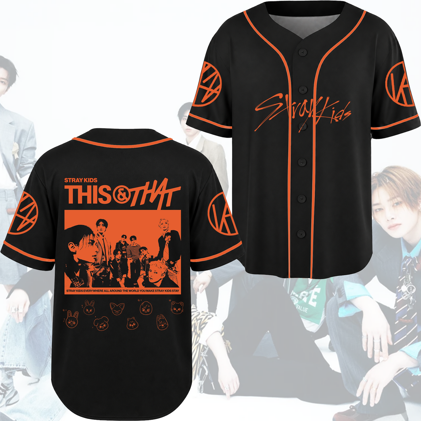 Stray Kids This & That Concept Baseball Jersey STAY Aesthetic Merch Gifts