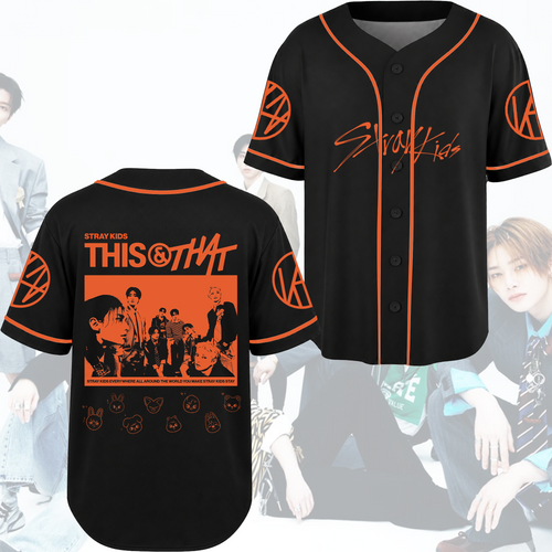 Stray Kids This & That Concept Baseball Jersey STAY Aesthetic Merch Gifts