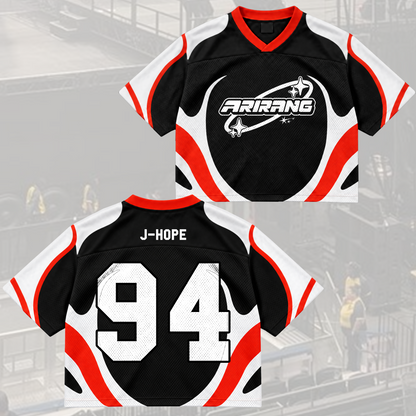 Rose of Sharon Bangtan Boys Arirang Welttournee BTS Mesh-Trikot-Mix Geschenk für Army
