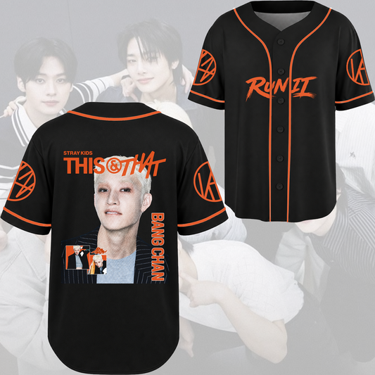 Stray Kids Visual Baseball Jersey Modern Hip Hop K-Pop Streetwear Fan Gifts